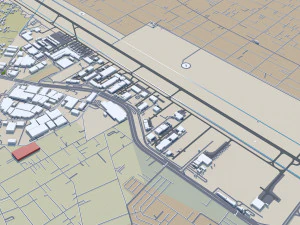 Toluca de Lerdo city Mexico 35km 3D Model