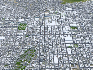 Toluca de Lerdo city Mexico 35km 3D Model