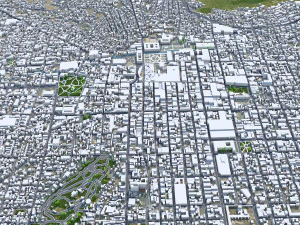 Toluca de Lerdo city Mexico 35km 3D Model