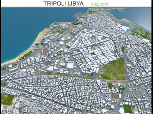 Tripoli city Libya 60km Modelo 3D
