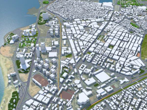 Tripoli city Libya 60km 3D Model
