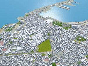 Tripoli city Libya 60km 3D 模型