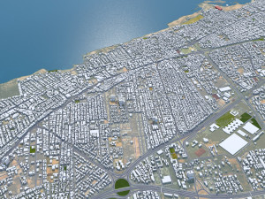 Tripoli city Libya 60km 3D 模型