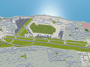 Tripoli city Libya 60km 3D Model