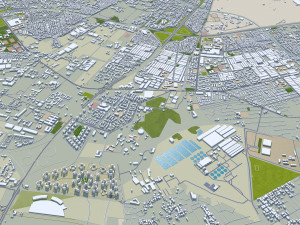 Tripoli city Libya 60km 3D 模型
