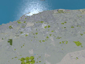 Tripoli city Libya 60km 3D Model