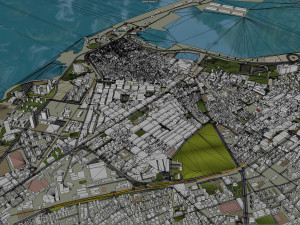 Tripoli city Libya 60km 3D 模型