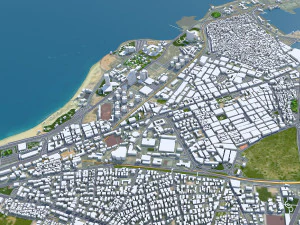 Tripoli city Libya 60km 3D Model