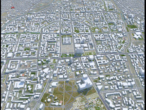 Ulaanbaatar city Mongolia 50km Modelo 3D