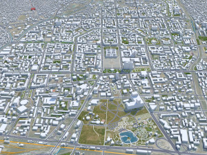 Ulaanbaatar city Mongolia 50km Modelo 3D