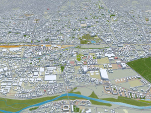 Ulaanbaatar city Mongolia 50km Modelo 3D