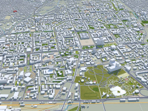 Ulaanbaatar city Mongolia 50km Modelo 3D
