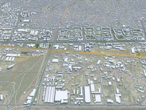 Ulaanbaatar city Mongolia 50km Modelo 3D