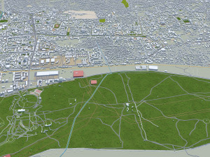 Ulaanbaatar city Mongolia 50km Modelo 3D