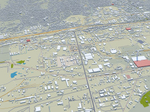 Ulaanbaatar city Mongolia 50km Modelo 3D
