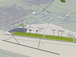 Ulaanbaatar city Mongolia 50km Modelo 3D