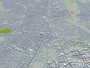 Ulaanbaatar city Mongolia 50km Modelo 3D