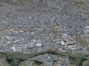 Ulaanbaatar city Mongolia 50km Modelo 3D