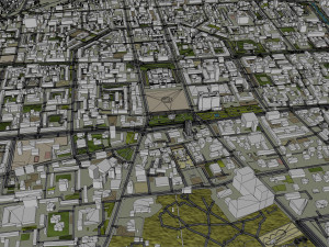 Ulaanbaatar city Mongolia 50km Modelo 3D