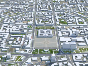 Ulaanbaatar city Mongolia 50km Modelo 3D