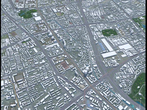 Urumqi city Xinjiang China 60km 3D Model