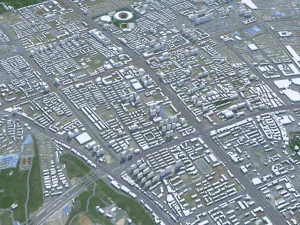 Urumqi city Xinjiang China 60km 3D Model