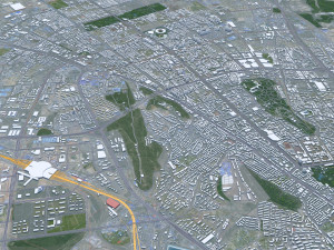 Urumqi city Xinjiang China 60km Modello 3D