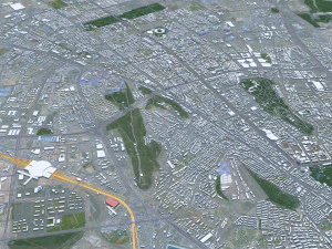 Urumqi city Xinjiang China 60km 3D Model
