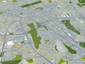 Urumqi city Xinjiang China 60km Modello 3D