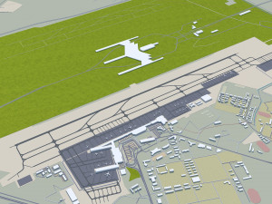 Urumqi city Xinjiang China 60km Modello 3D