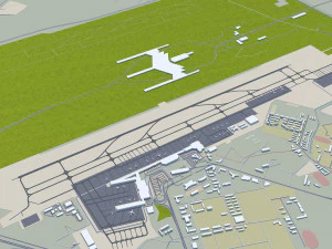 Urumqi city Xinjiang China 60km 3D Model