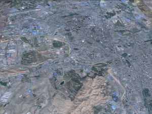 Urumqi city Xinjiang China 60km Modello 3D