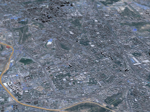Urumqi city Xinjiang China 60km Modello 3D