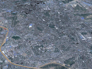 Urumqi city Xinjiang China 60km 3D Model