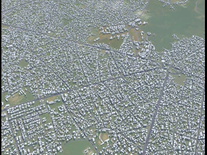 Uyo city Nigeria 35km 3D Model