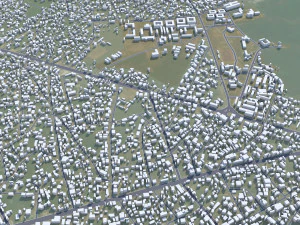 Uyo city Nigeria 35km 3D Model