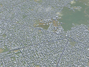 Uyo city Nigeria 35km 3D Модель