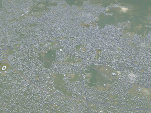 Uyo city Nigeria 35km 3D Модель