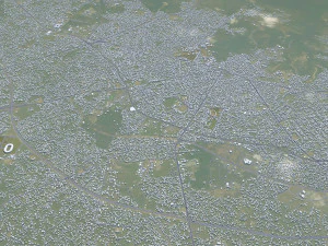 Uyo city Nigeria 35km 3D Model