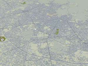 Uyo city Nigeria 35km 3D Model