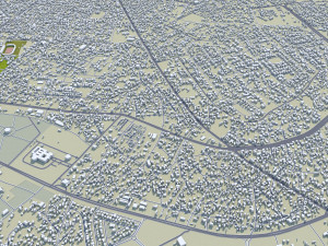 Uyo city Nigeria 35km 3D Модель