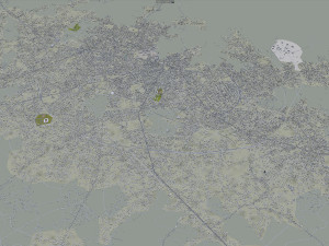 Uyo city Nigeria 35km 3D Модель