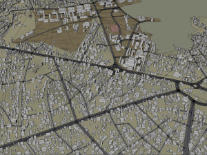 Uyo city Nigeria 35km 3D Модель