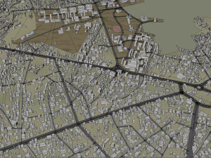 Uyo city Nigeria 35km 3D Model
