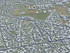 Uyo city Nigeria 35km 3D Model