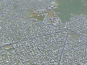 Uyo city Nigeria 35km 3D Модель