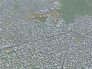 Uyo city Nigeria 35km 3D Model