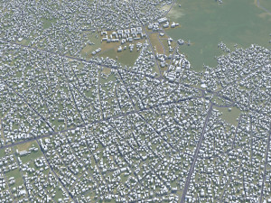 Uyo city Nigeria 35km 3D Модель