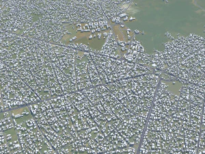 Uyo city Nigeria 35km 3D Model