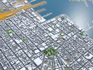 Veracruz city Mexico 20km 3D Модель